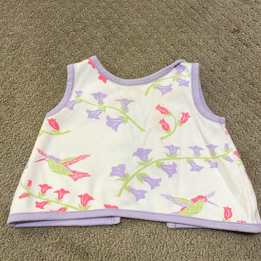 The Beaufort Bonnet Company darling little girl top size 6-12 months.  🌷